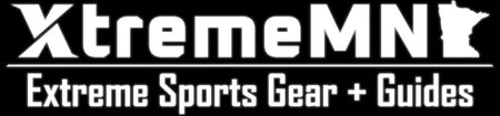 Logo of XtremeMN with text 'Extreme Sports Gear + Guides' on a white background